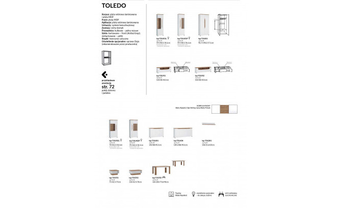 Раздвижной стол TOLEDO MEBELWOJCIK TOLT03